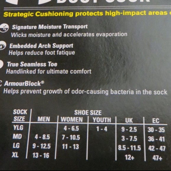 Under Armour 5529 Boot Socks Foliage Green - Picture 5 of 8